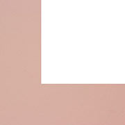 Paspatur de Papel Para Quadros e Painéis de Fotos 80x100cm - Rosa Bebê com Recheio Branco
