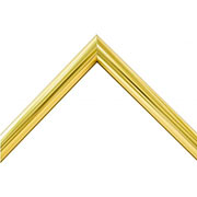 Moldura de Alum�nio Perfil para Fabrica��o de Quadros e Espelhos AF-18 - Ouro Brilho