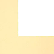 Paspatur de Papel Para Conservação de Quadros e Painéis de Fotos 80x100cm - Creme com Recheio Branco
